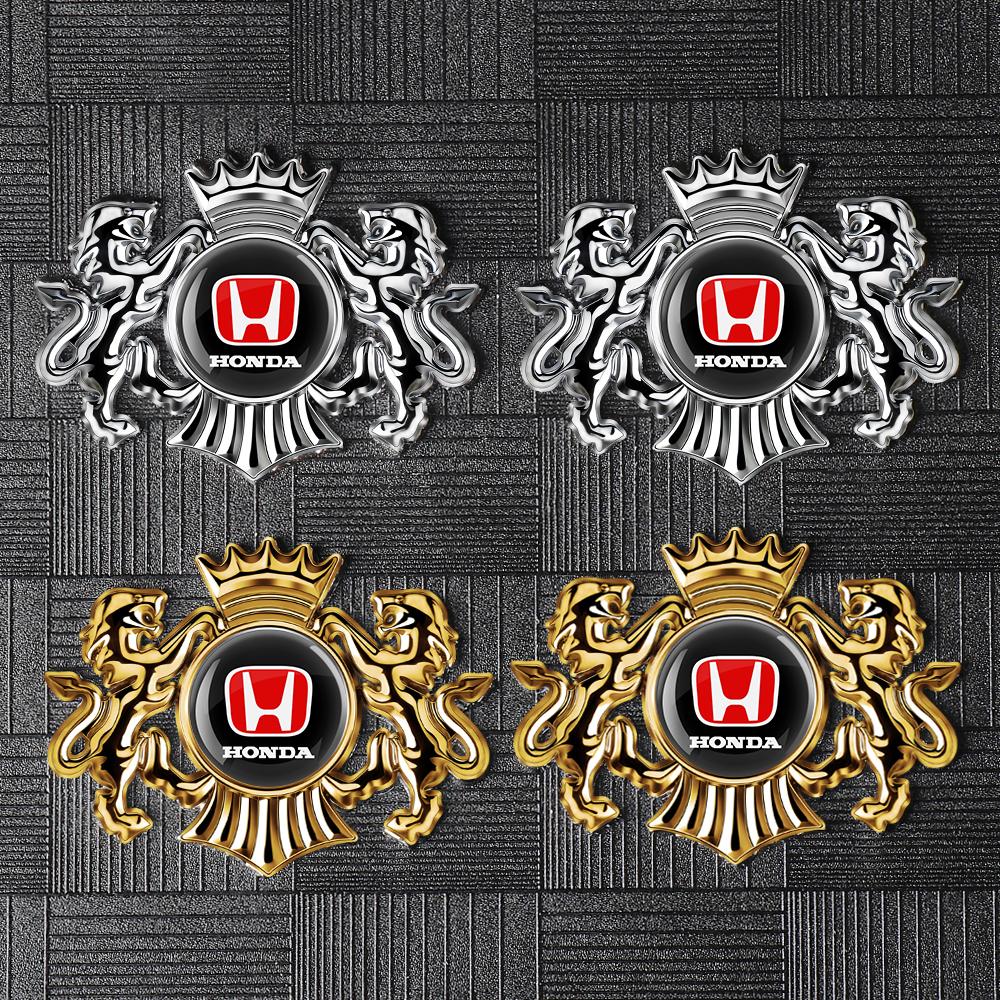 3D Metal Car Body Trunk Sticker Badge Auto Side Window Body Decal Stickers For Honda CIVIC Mugen Type S Vezel Si RR Accessories