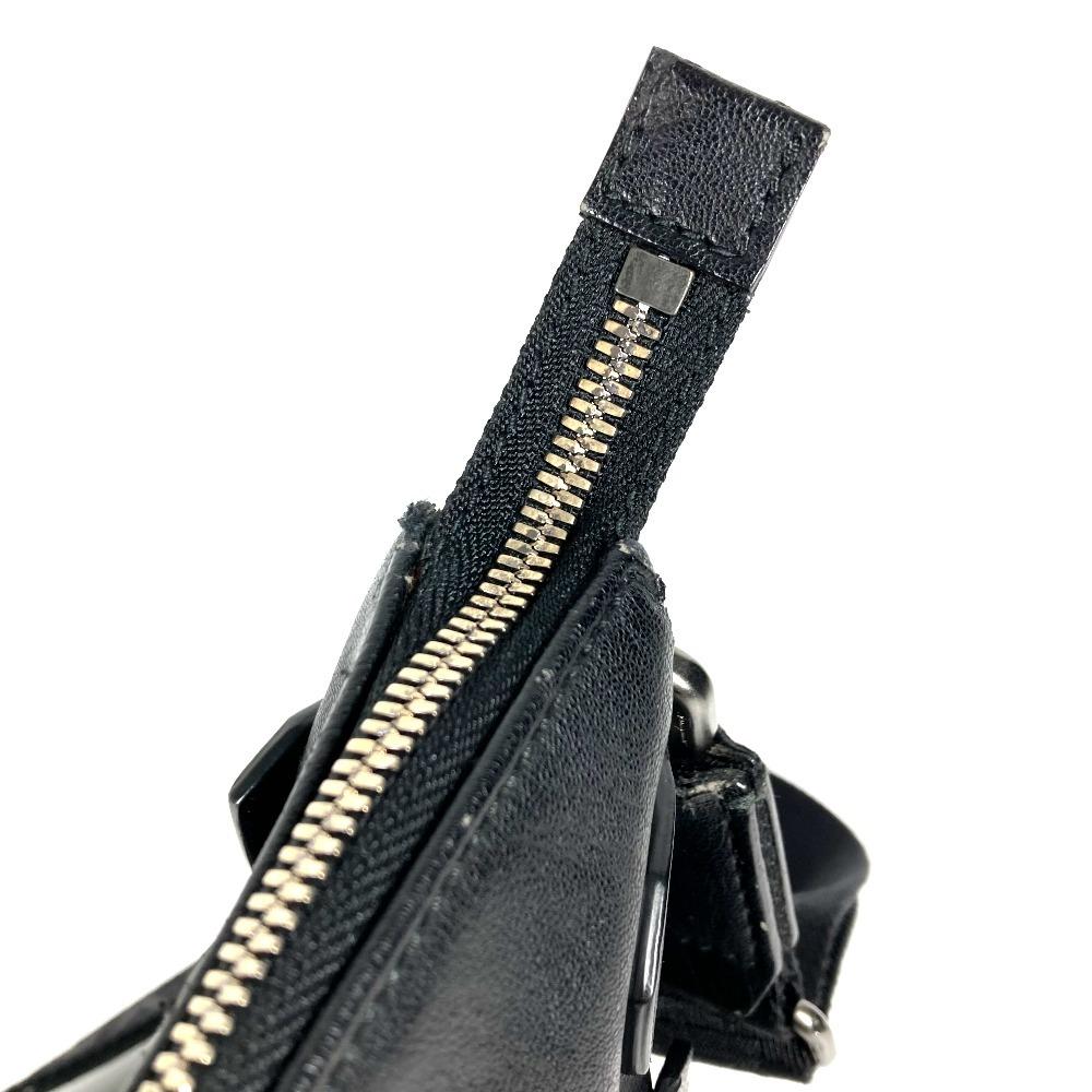 Salvatore Ferragamo logo Bag Crossbody Shoulder Bag Leather Black
