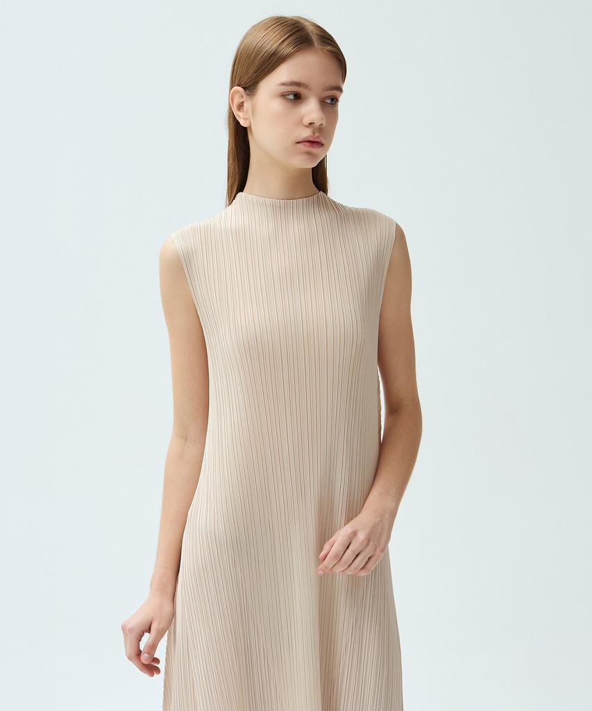 Waiowai Essential Slit Pleated Dress_2 Colors