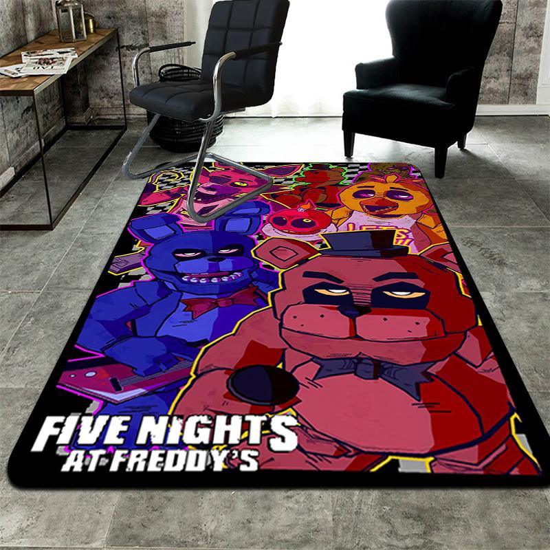 Five Nights at Freddy's Rug Floor Mat for Living Room or Bedroom Soft and Comfortable Carpet a Gift for Birthday and Holiday.