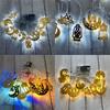 Ramadan Eid Mubarak Led Fairy String Light Moon Star Islam Muslim Hanging Decor