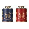 1 pçs mini vasilha de chá com tampa latas de doces matcha recipiente açúcar café caddy armazenamento retro chaleira de chá retro chá pode jar conta