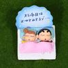 Crayon Shin-chan Family Message Board Adorable Office Stationery Assistant Cake Decor Pvc Figurine Blind Box