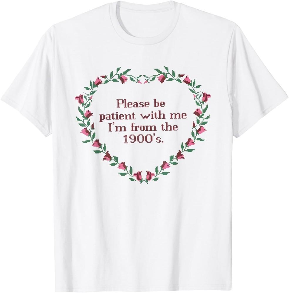 

Пожалуйста, будьте терпеливы ко мне, я из 1900-х годов, винтажная футболка с цветочным принтом S