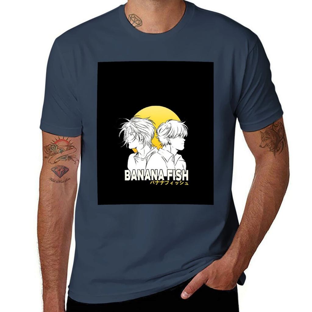 Banana Fish Tshirt Fashion Casual Short Sleeve Top