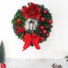 40cm Artifical Christmas Wreath Handmade No Fading Decorative Garland For Indoor Outdoor Front Doors