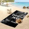 Depeche Mode Custom Beach Towel, Print Your Name Text Lightweight Absorbent Towel for Swimming Travel