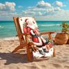 1Pc Christmas Santa Claus Gifts Beach Towel Quick Dry Multiuse For Beach Pool Gym Yoga Home Travel Christmas Halloween Xmas Gift S1186