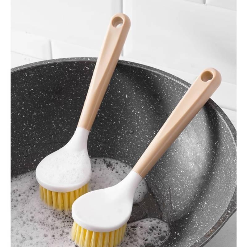 Handle Plastic Nonslip Scrub Brush For Pots Pans And Kitchen Utensils Tools