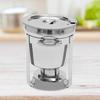 7L Single-barrel Stainless Steel Soup Warmer Pot Food Pan W/ Lid Insulated Soup Pot for Self- Environments & Daily Life