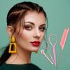 4Pcs/Set French Braid Tool Loop Elastic Hair Bands Combs For Hair Styling