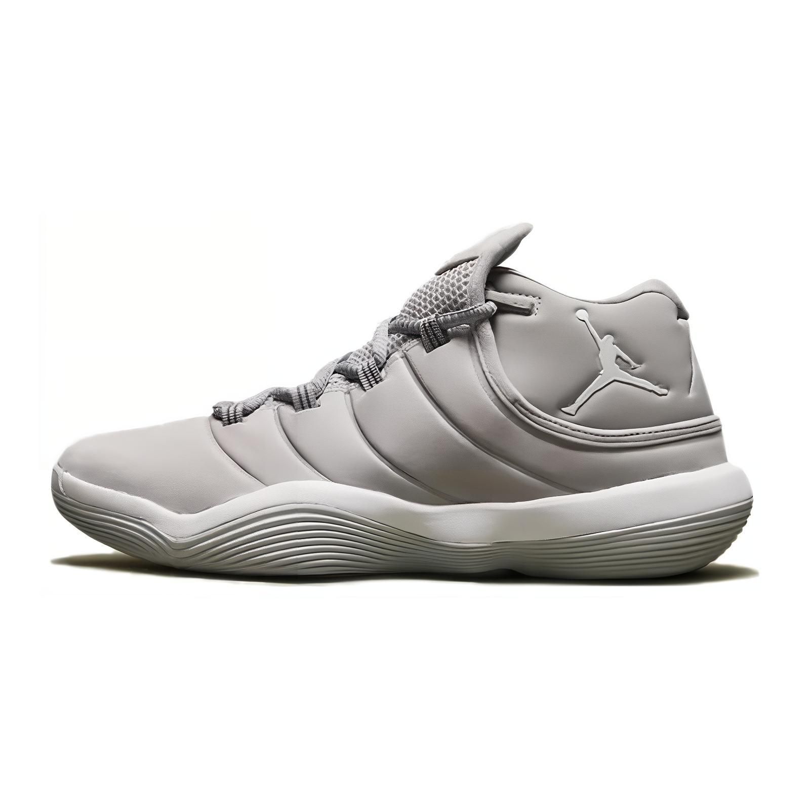 Air Jordan Super.Fly 2017 BG Wolf Grey Kinder-Sneaker Weiß Pure-Platinum 921208-003 36.5 gray