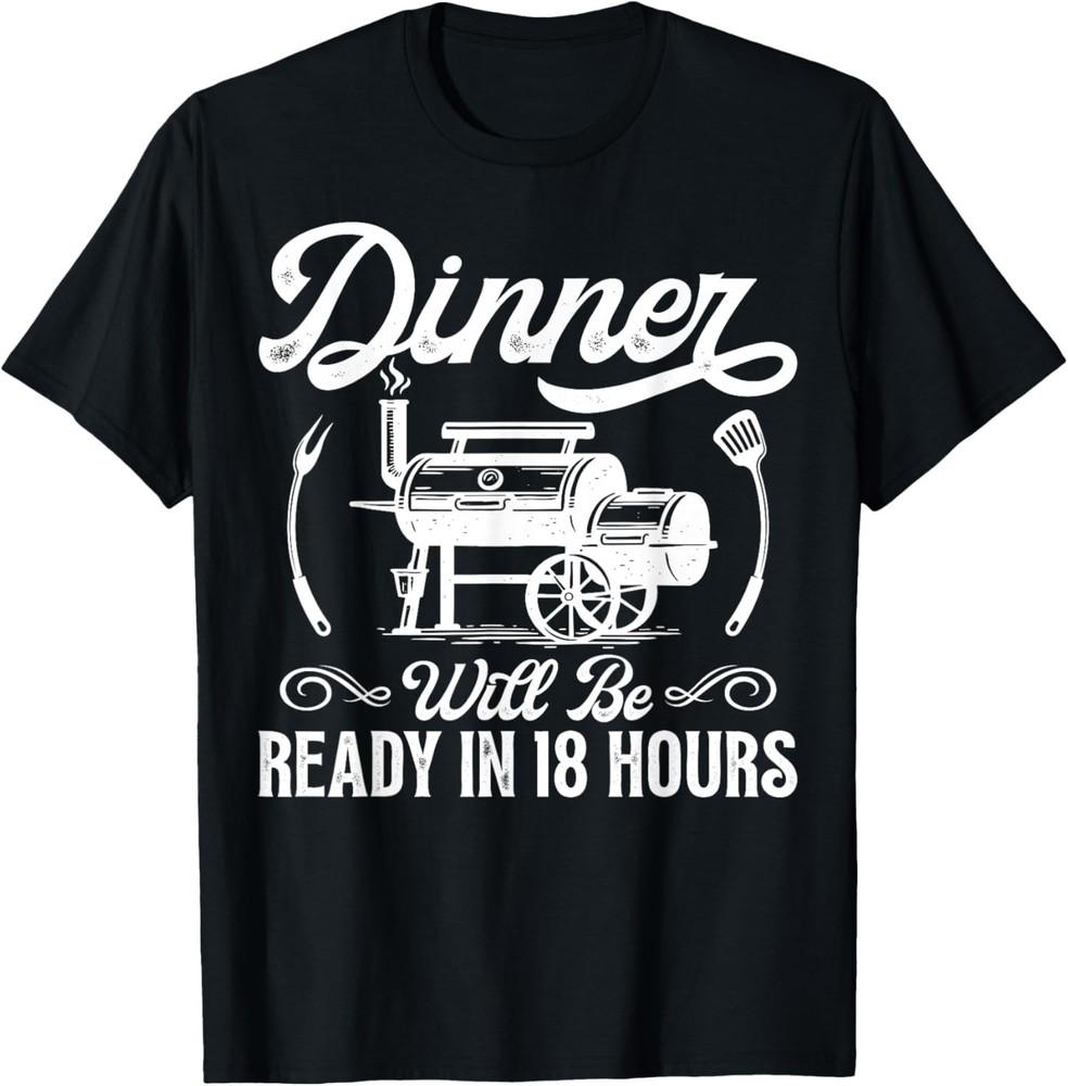 

Funny BBQ Men Smoking Meat Smoker Grilling Barbecue Dad T-Shirt unisex T-Shirt 4XL