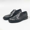 Newest Low Top Lace Up Cowhide Leather High Quality Mens Oxford Derby Shoes Round Toe British Style Casual Versatile Dress Shoes