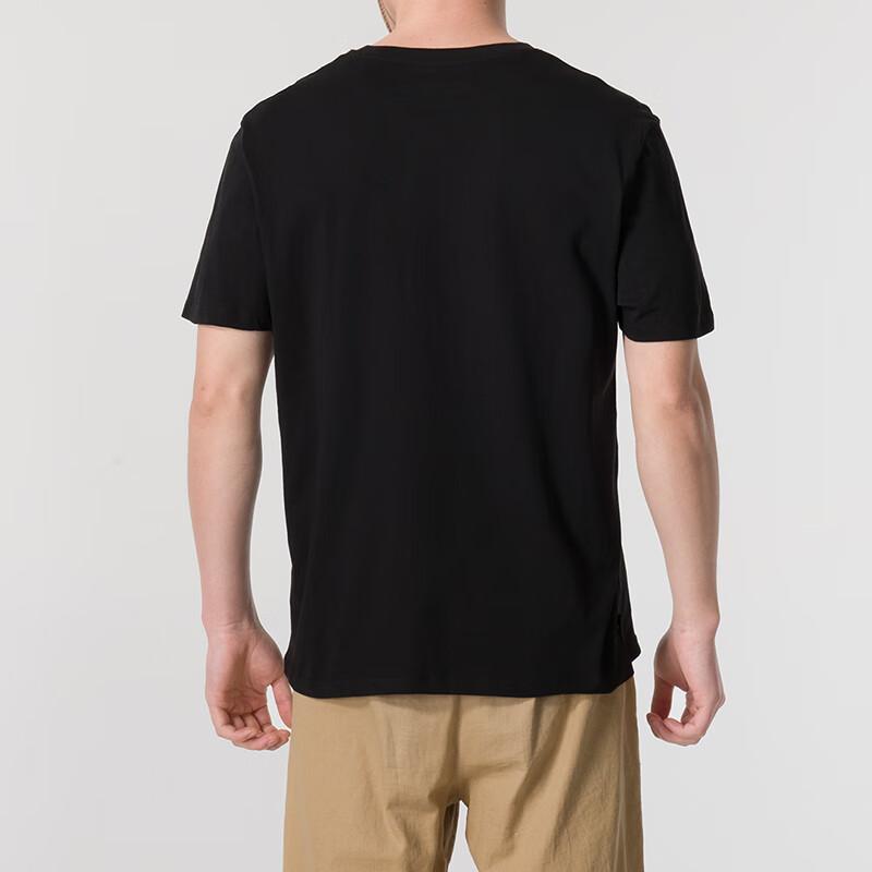 Timberland Printed Outdoor Sports Commuting Loose Fashion Round Neck Short Sleeve T-Shirt Men Tops Black A2Q8D-001