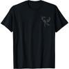 Deer Skull Pocket Buck Elk Hunting Hunter Men Women Kids T-Shirt