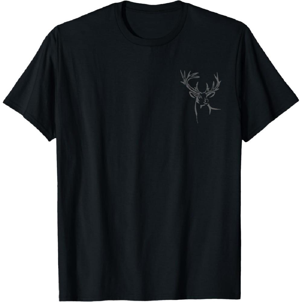 

Deer Skull Pocket Buck Elk Hunting Hunter Men Women Kids T-Shirt XXXXXL чорний
