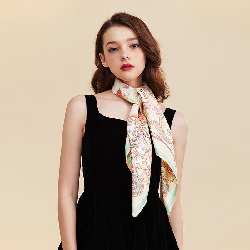 Aurora 90x90cm 100% Mulberry Silk Scarf