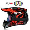 Teenage Professional Off-road Racing Helmet, Motorcycle Off-road Helmet, DOT Approved Motocross Goggles Gift Package