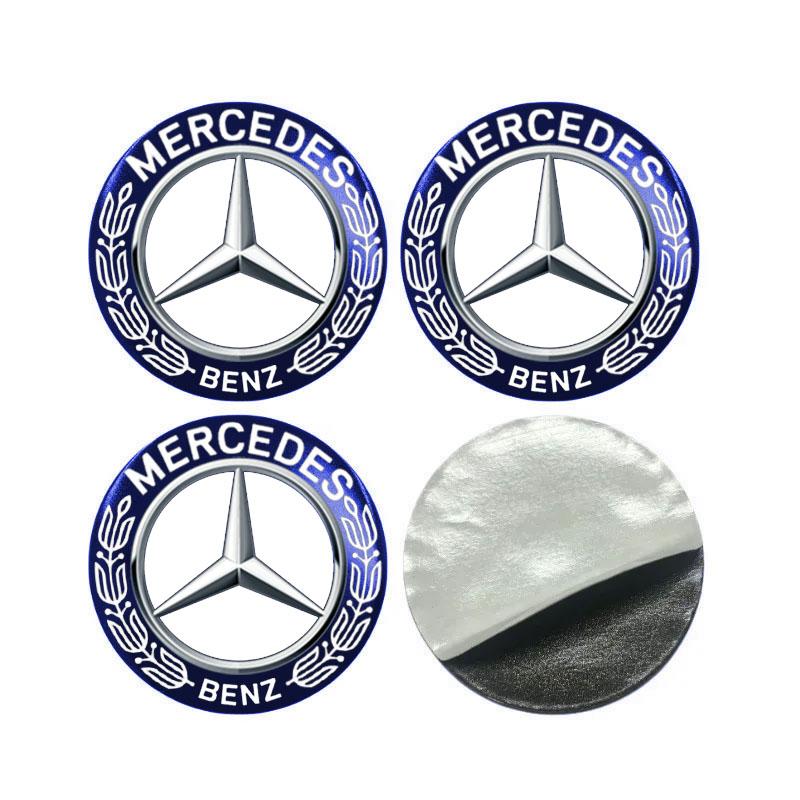 56mm Car Wheel Center Hub Cap Rim Cover Emblem Stickers For Mercedes Benz S320 W164 W203 W204 W168 C180 E320 Car Accessories CL1