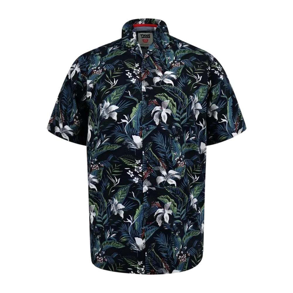 Duke Mens Corden D555 Hawaiian Kingsize Short-Sleeved Resort Shirt