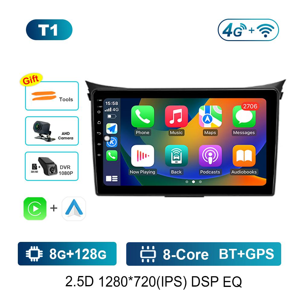 Android System 9 '' for Hyundai I30 II 2 GD 2011 - 2017Car Video Multimedia Player DSP Stereo 4G IPS Screen Navigation GPS WiFi