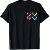 Grafisches Geburtstagsgeschenk Herztasche LGBT-Flagge Niedliches Gay Pride Regenbogen GLBT Monat T-Shirt Streetwear Grafische T-Shirts Harajuku