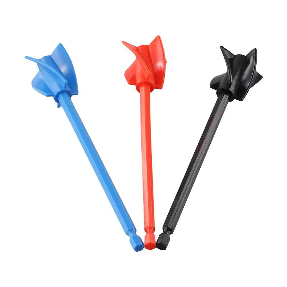 2Pcs With Drill Chuck Paint Pigment Mixer Mixing Stirring Paddle Rod  Electric Drill Attachment