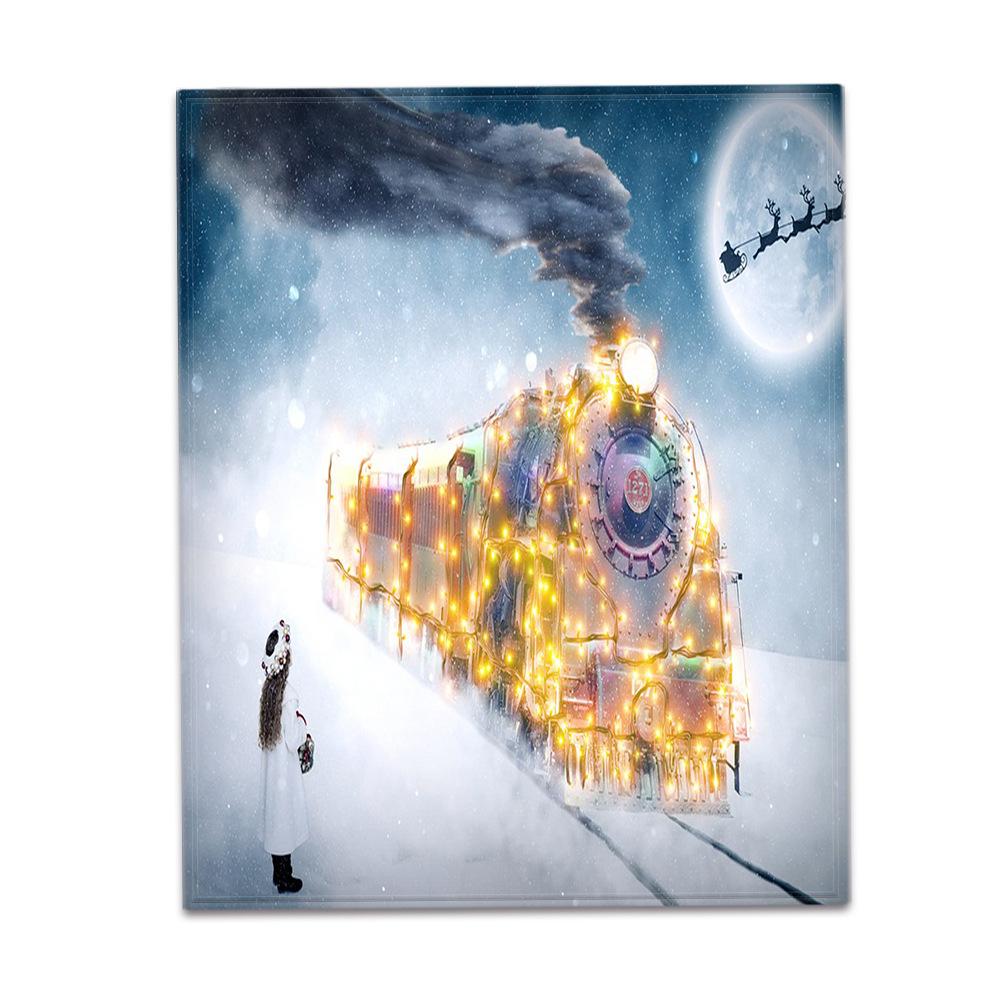 3D Christmas Theme Flannel Throw Blanket Soft Lightweight Warm for Living Room Bedroom Bed Sofa Couch Kids Adults Gifts
