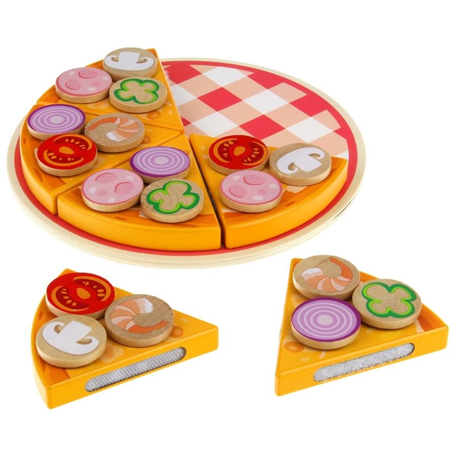 Wooden Pizza Cutter Velcro Puzzle Velcro Tray Plate Knife Accessories