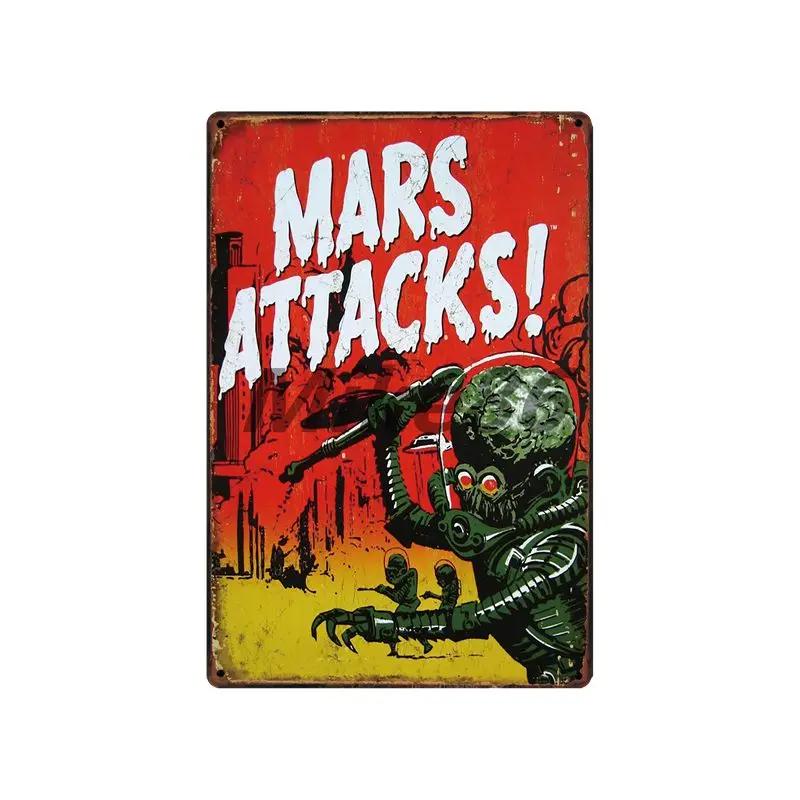[ Mike86 ] Wanring AREA 51 I WANT TO BELIEVE UFO Aliens Metal Sign Wall Plaque Poster Custom Painting Room Decor Art LT-1695