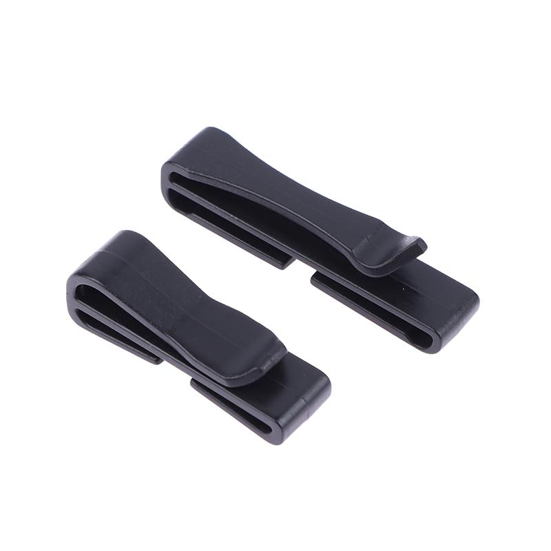 10Pcs/Pack Quick Slip Keeper Buckle End Clip Slider Black For Camping Hiking Backpack Adjusting Strap Webbing 20-51Mm