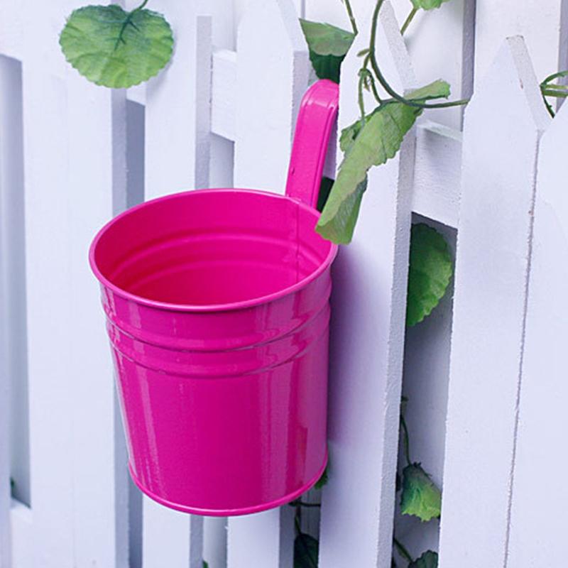 Metall Kleiner Garten Pflanztopf Vase Hängender Gartenpflanzer Balkon Pflanzgefäße Eimer für Ideal für den für Kreative Gärtner