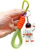 Creative Astronaut Keychain Light-up Sound Plastic Car Key Accessory For Men And Women