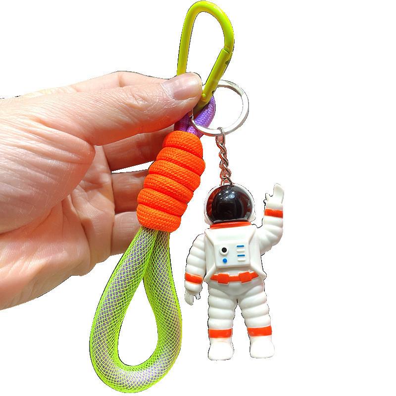 Creative Astronaut Keychain Light-up Sound Plastic Car Key Accessory For Men And Women