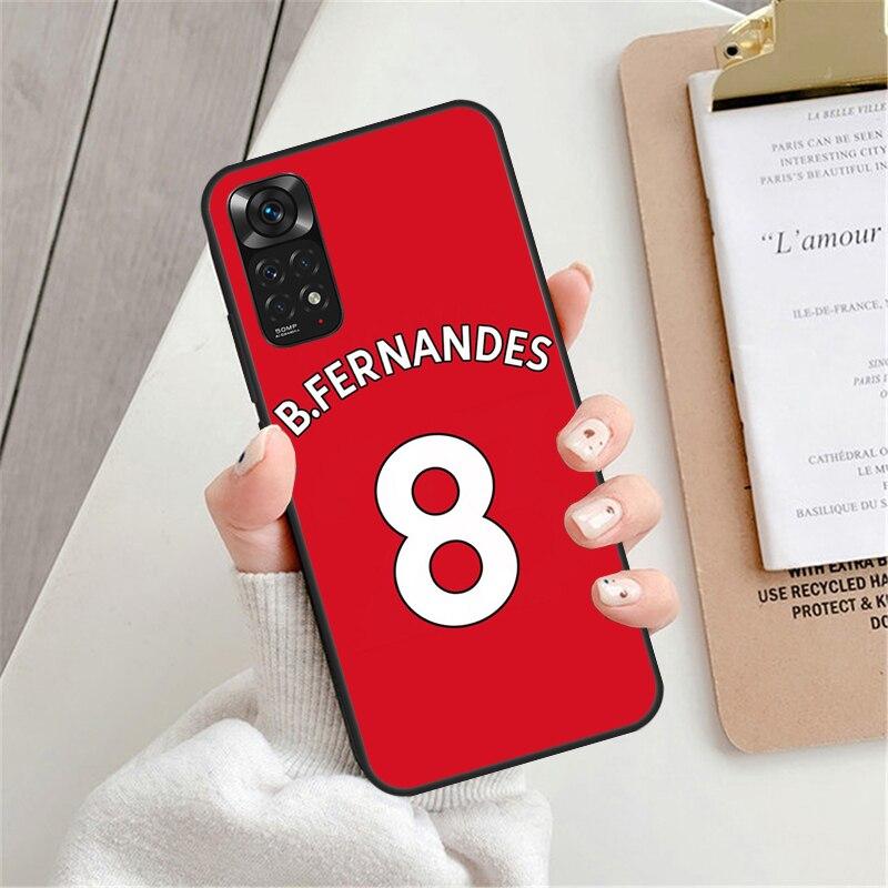 Football Player Name Number Case For Xiaomi Redmi 9 10 9C 10A 10C Cover For Redmi Note 7 8 9 10 11 Pro 8T 9S 10S 11S