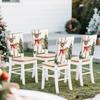 2/4/6pcs/set 45x55cm Christmas Deer Chair Cover Table Decoration Dining Seat Chair Covers Dining Room Bar Party Banquate