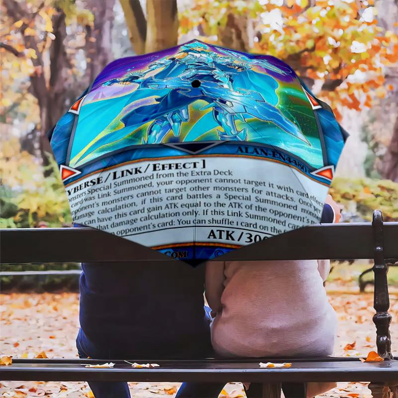 Metal Gandora Folding Umbrella Durable Suitable For All Seasons Printing Outdoor Umbrella