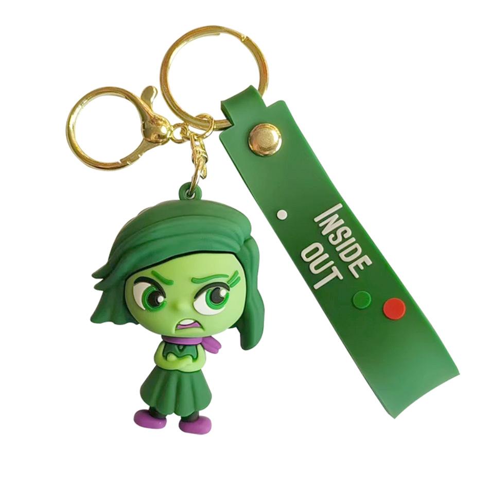 

Hot Inside Out Keychain Kawaii Movie Anime Anxiety Ennui Envy Cute Girls Creative Bag Pendant Car Toys Gifts 2 Carry Mini Lightweight Portable