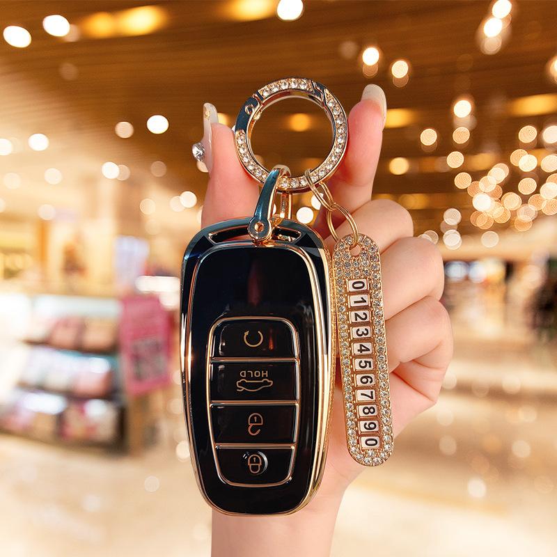 Applicable To Hongqi H5 Key Set 23 H9 Hs7 Shell H7 Buckle Eqm5 Special E-hs3 High-end Hs5 Car Men and Women