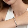 Tatiana (925 Silber) Baguette Cubic Offener Armreif BR2198