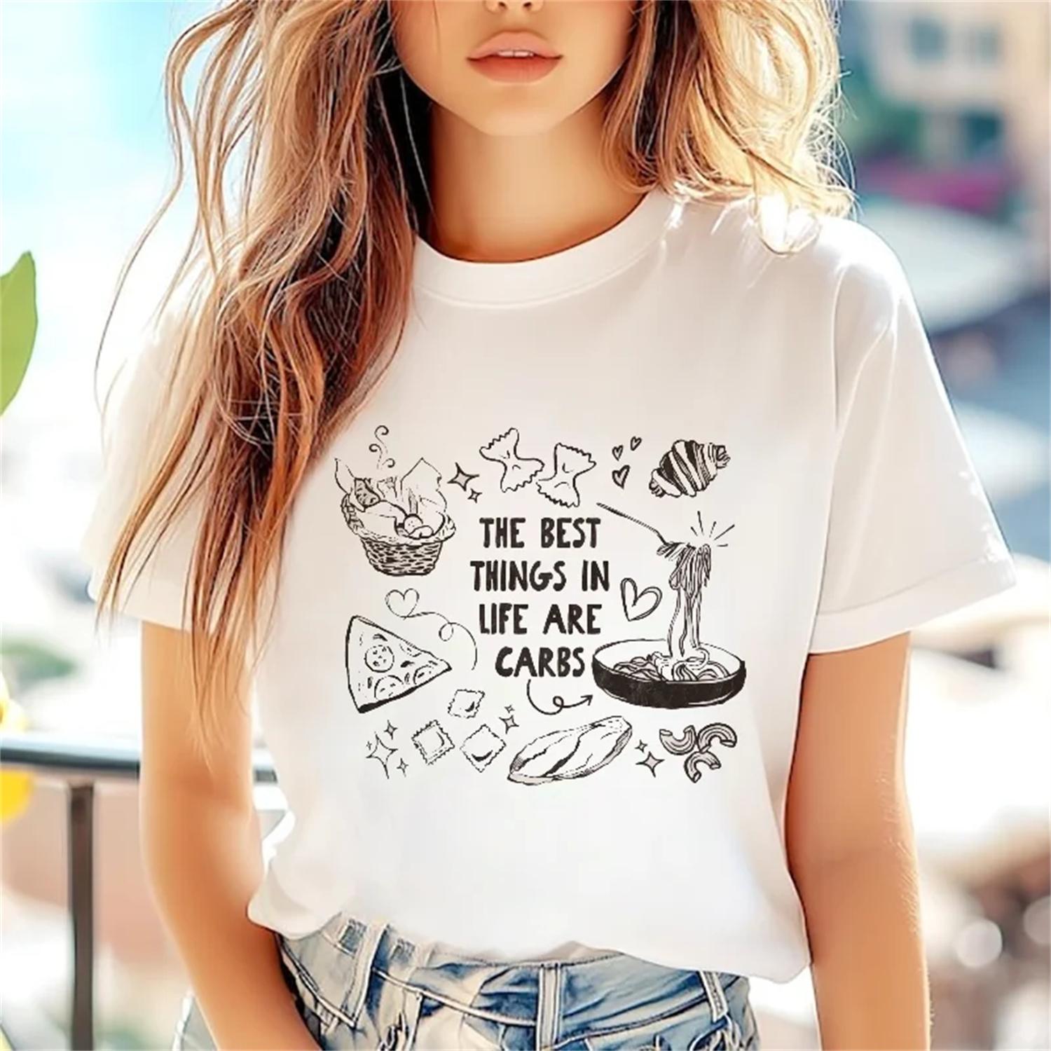 Women s Retro Round Neck Printed Short Sleeved Women s Summer T-Shirt Beautiful Top Cartoon Fun Printed Pattern New T-Shirt S
