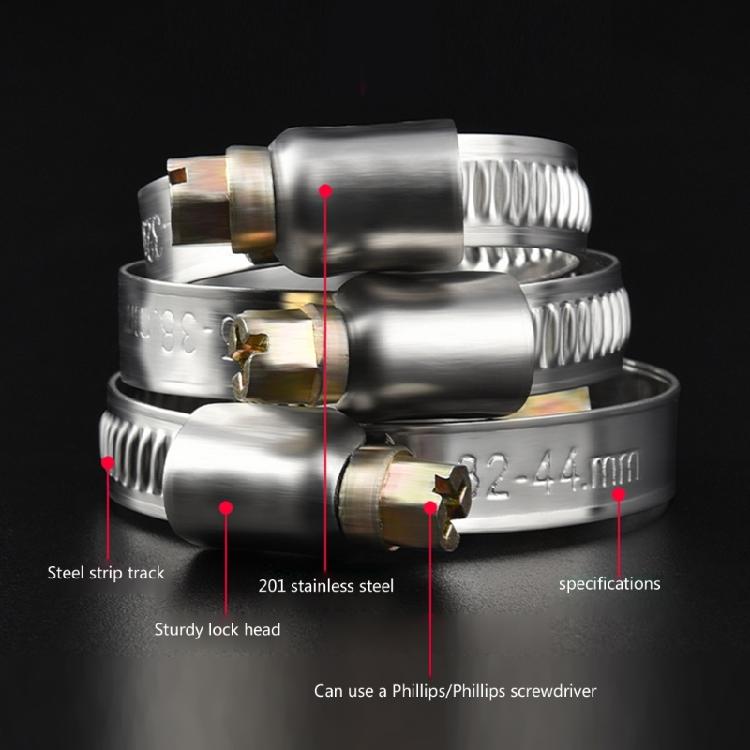 Upgrades Steel Water Pipe Clamp Set Tube Clamps Adjustable Tube Holders 10pcs for Enhances Durability & Leak Protections
