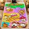 Flannel BlanketGarfield Warm Soft Throw Blanket for Indoor Sofa Bed Living Room Use