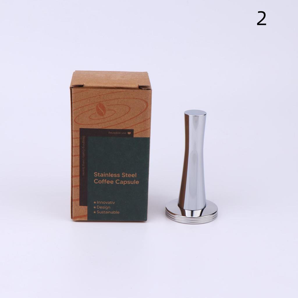 Icafilas Stainless Steel Reusable Illy Coffee Filter Tamper Set Refillable Capsules Pod Tamper For Illy X9 X8 X7.1 Y5 Y3 Y1.1