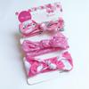 European & American Kids' Rabbit Ears Headband Set: 3-Piece Infant Bow Hair Accessories for Boys & Girls