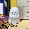Middle Finger Cute Ghost Statue, Ghosts Small Scary Ghost Figurines, Halloween Home Decorations, Coffee Table Centerpieces Shelf