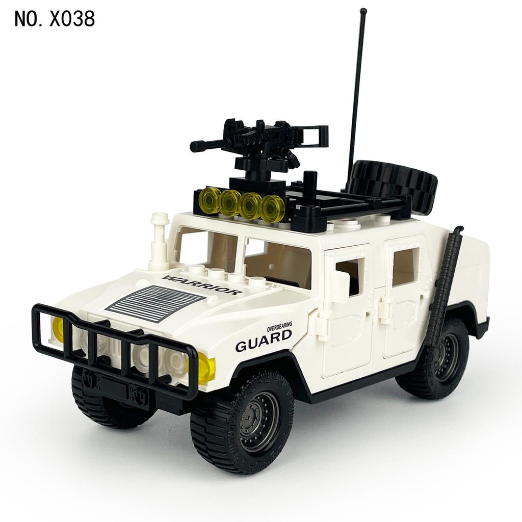 X038 Peacekeeping Pioneer Off-Road Vehicle Boys Assemble Small Particles Building Block Toys Children'S Gifts