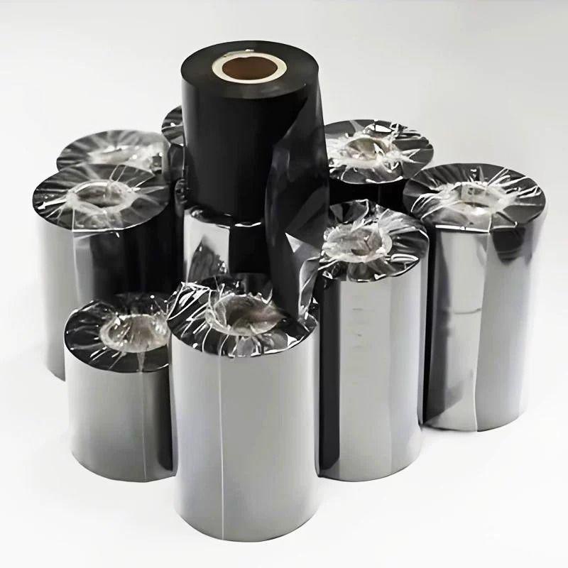 Verbessertes Wachs-basiertes Thermotransferband 110mm×300m für Kupferdrucketikettendruck, 110mm×70m Doppelachskarbon