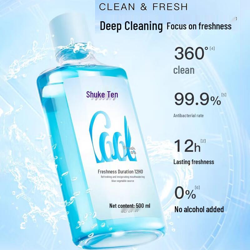 

Ополаскиватель для полости рта Shuke Cool Mint Глубокая очистка 500 мл